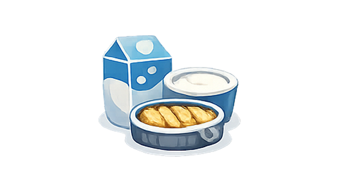 Calcium food illustration