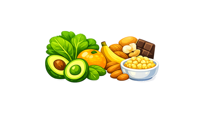 Magnesium food illustration