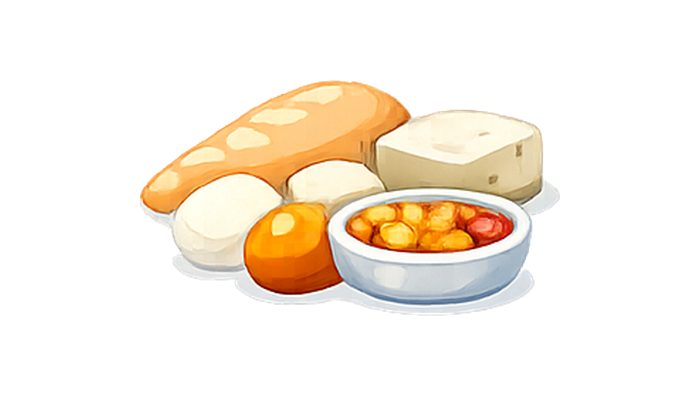 Protein food illustration